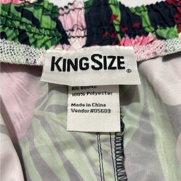 King Size Mens Shorts, Size 4XL, Multi Colored Tropical Print - Picture 5 of 12